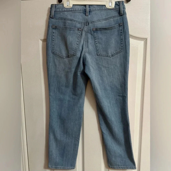 Women’s TALBOTS  Modern Ankle Jean‎ Pink White Stripe. Size 2P. - Picture 8 of 9